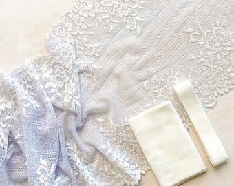 Jolie Ice/White Stretch Lace | Wednesday Cheekies Kit