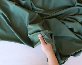 Olive Swimwear Fabric, Chorine Resistant - 1/2 meter