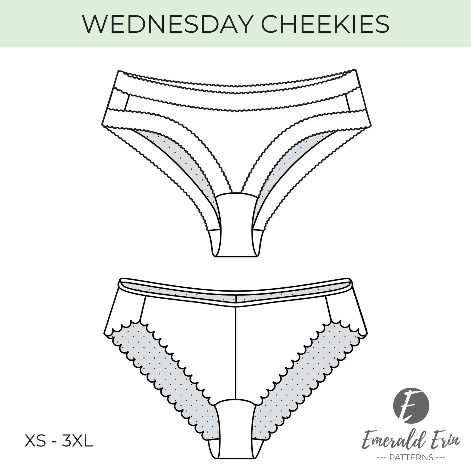 Cheeky Pattern Sewing Pattern PDF | Wednesday Cheekies - Etsy