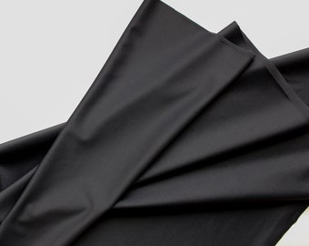 Black Swimwear Fabric, Chorine Resistant - 1/2 meter