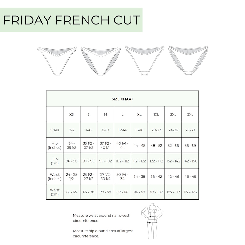 Sewing Pattern PDF Friday French Cut image 9