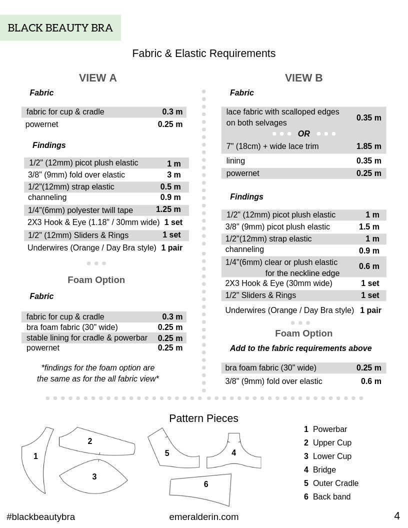 Bra Sewing Lingerie Pattern PDF Helle Sizes: 75AA / 75A / 75B / 75C -   Ireland
