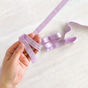 Mini Fold Over Elastic Lilac