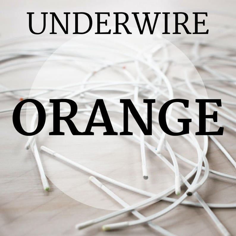 Orange Bra Underwires Sizes 30 56 image 1