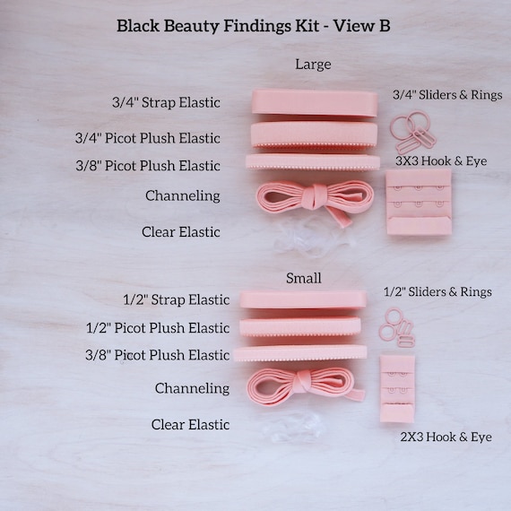 Black Beauty Bra, Sizes 28-40 B-DD PDF Sewing Pattern 