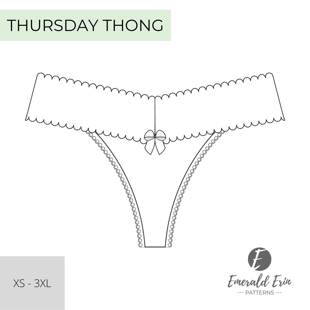 Sewing Pattern PDF Thursday Thong -  UK