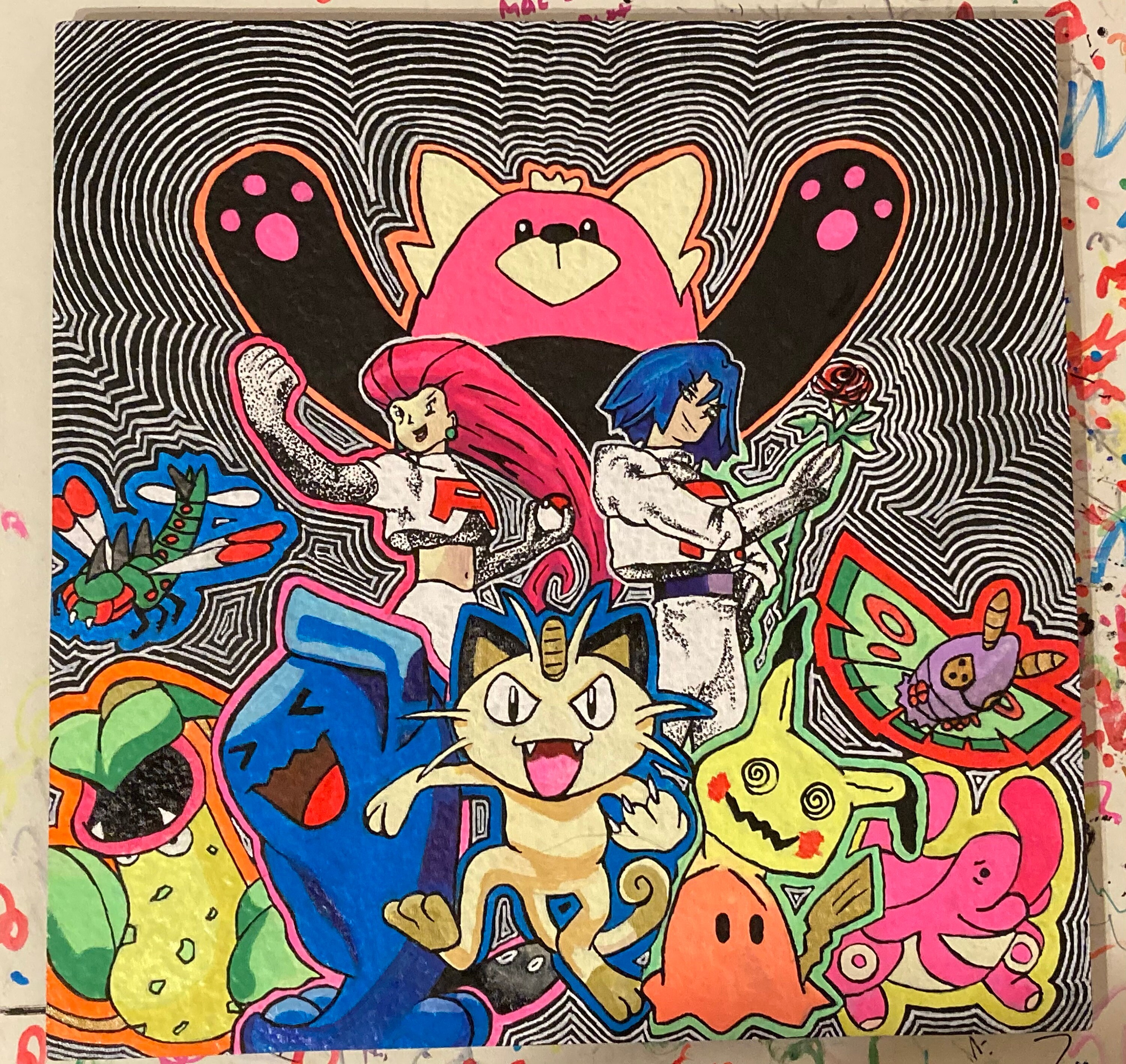 12 inch custom hand painted mood mat Etsy