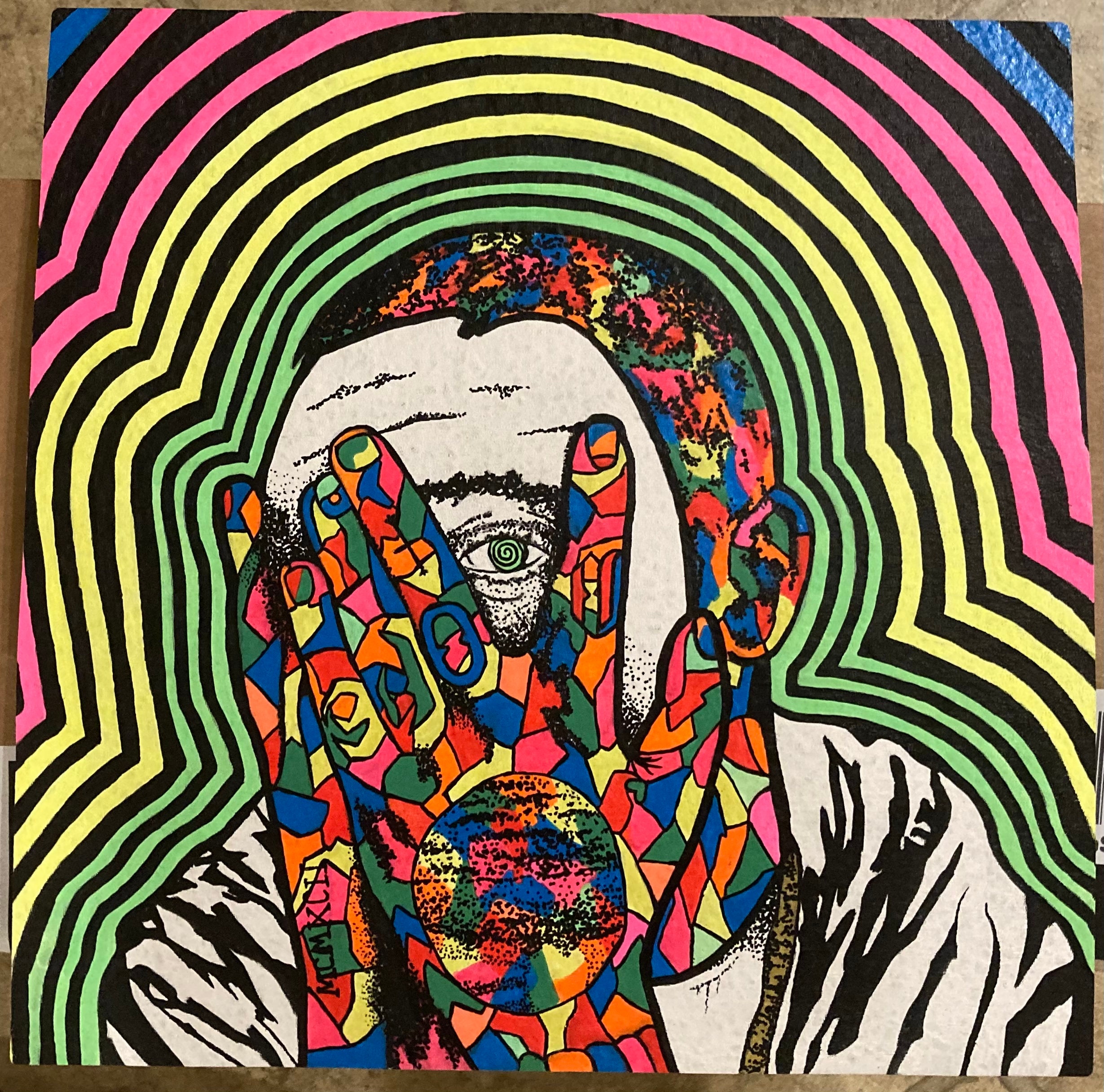 12 inch custom hand painted mood mat Etsy