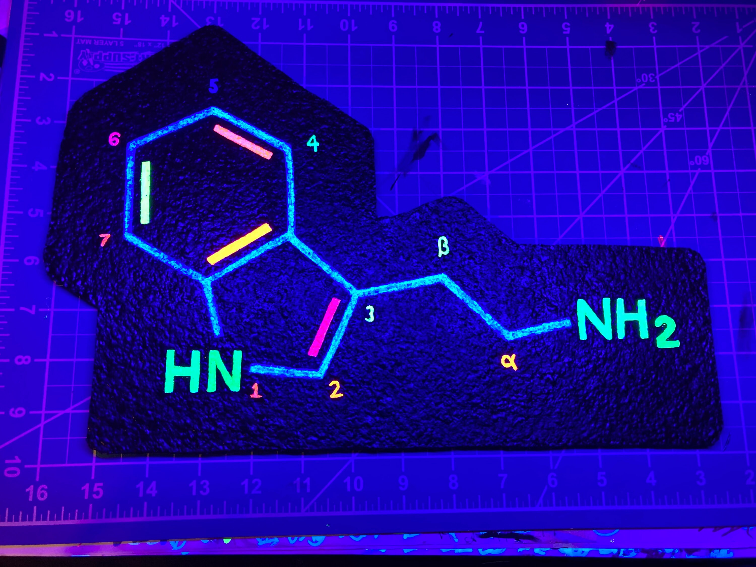 12 inch custom hand painted mood mat Etsy