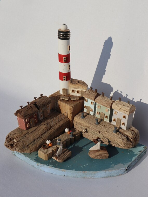 Driftwood Houses - Handmade and Original Sculpture by David from Salty Seas no76