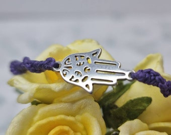 Hamsa bracelet - Fatima hand - summer bracelet - anklet jewellery - amulet bracelet