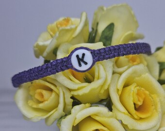 Initial Bracelet - Bridesmaid Friendship Bracelet Gifts ~ Girlfriend Anniversary Gift ~ Unique Jewellery Bracelet Gift