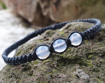 Blue Lace Agate Beads Bracelet ~ Blue Crystal Bracelet ~ Gemstone Bracelet ~ Unique Jewellery Bracelet Gift