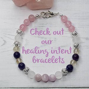 Amethyst bracelet helps clear negative emotional patterns relieves stress and strain dispels anxiety overcoming addiction tinnitus image 6
