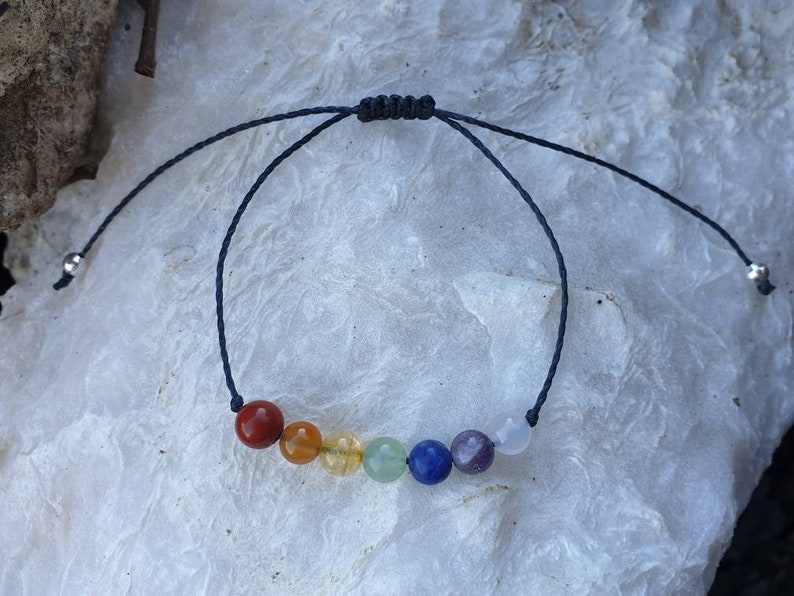 7 Chakra Bracelet Chakra Jewelry ~ Intention Jewelry ~ Meditation Jewelry ~ Aventurine bracelet ~ Agate bracelet ~ rainbow bracelet