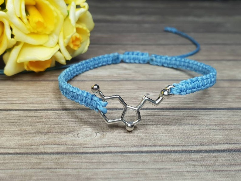 Serotonin Bracelet ~ The Happiness Molecule ~ Molecule Bracelet ~ Linhasita Bracelet