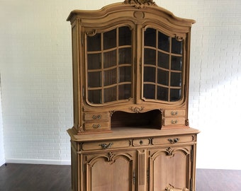 GORGEOUS Bleached French Antique Buffet