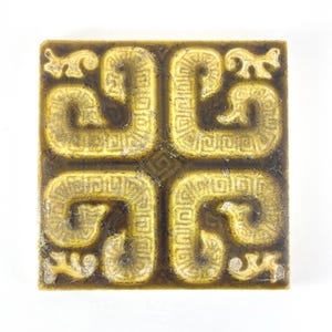 1882 - 1939 Trent Tile Company 4 1/4&quot; x 4 1/4&quot; Abstract Tile_2