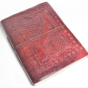 LARGE Leather Photo Album 33cm X 25cm, Mandala Leather Scrapbook, Manadala Photo Album, Large Leather Album, Wedding Book