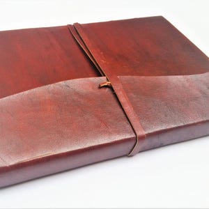 Leather Journal, Refillable Journal, Plain Leather Journal, Notebook, Diary, Sketchbook. image 3