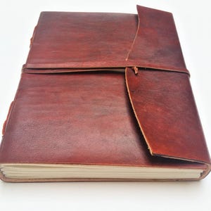 Leather Journal, Refillable Journal, Plain Leather Journal, Notebook, Diary, Sketchbook. image 1