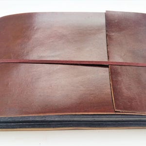 Leather Photo Album, Scrapbook, Wedding Book, Album image 1