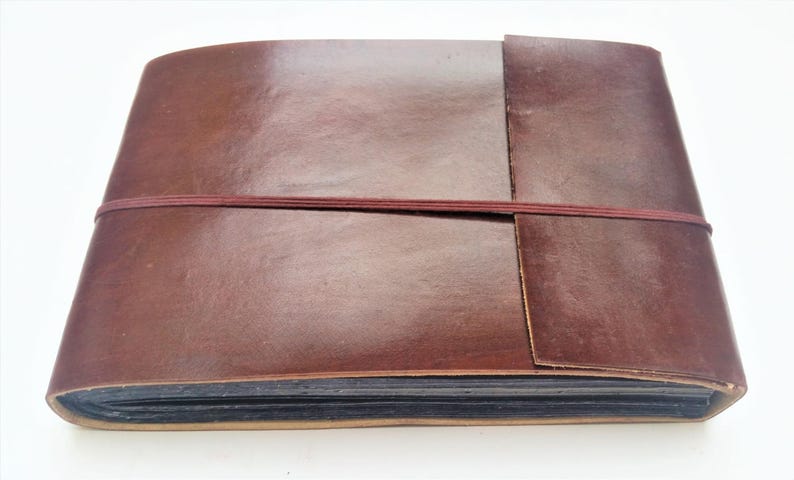 Leather Photo Album, Scrapbook, Wedding Book, Album image 1