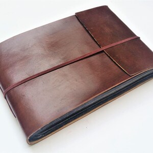 Leather Photo Album, Scrapbook, Wedding Book, Album image 2