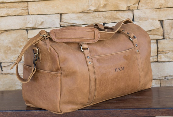 leather duffle weekender bag