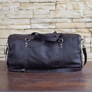Duffle bag, Italian leather duffel, leather duffle travel bag, leather weekender, mens womens duffel, overnight duffle, sports gym bag