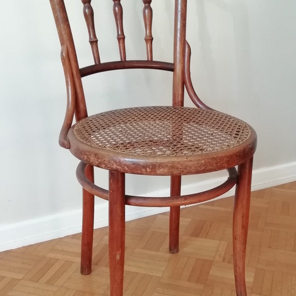 Chaise bistrot en bois courbé Jacob & Josef Kohn Wien Autriche , 1900