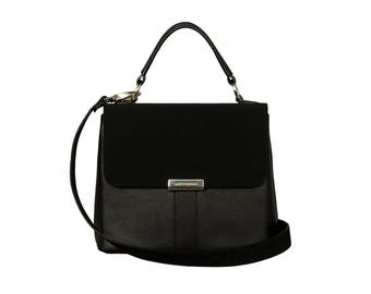 Bolso de cuero de color negro HOFFMANN