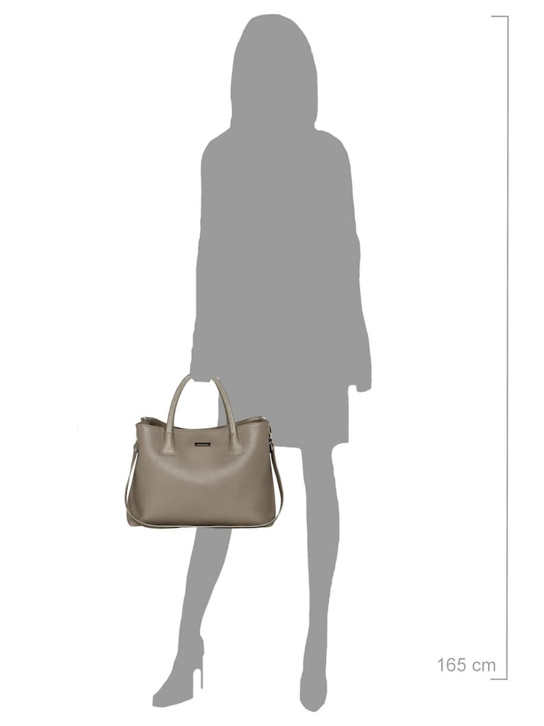Leather handbag handmade women shoulder bag oversize large hobo crossbody tote made to order custom convertible purse handle HOFFMANN grey zdjęcie 4