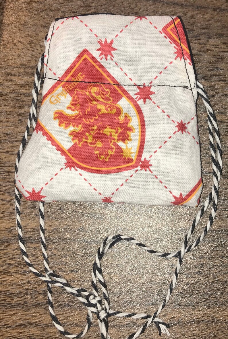 small Harry Potter D/&D Dungeons and Dragons Game Dice Bag Gryffindor handmade