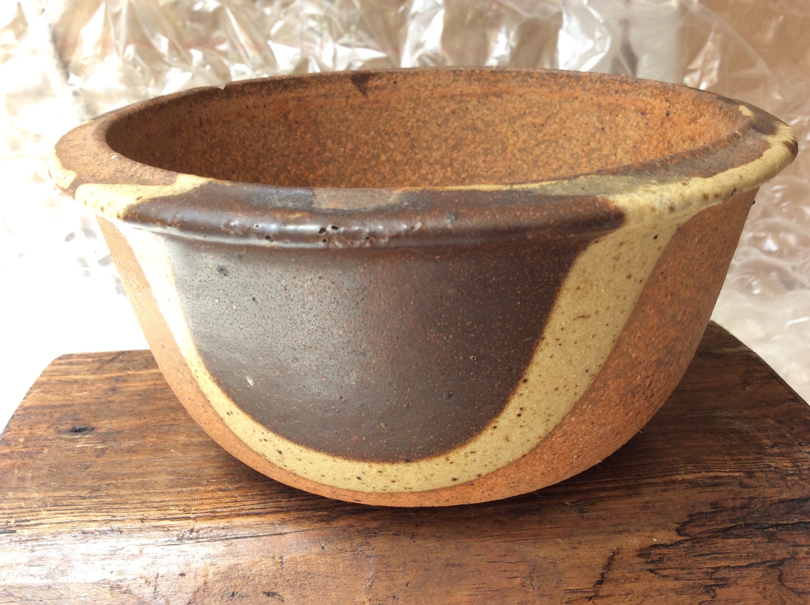 Vintage California Gourmet Ware Terra Major Architectural studio pottery bowl. USA 166 David Cressey design  bowl/planter for Terra Major.