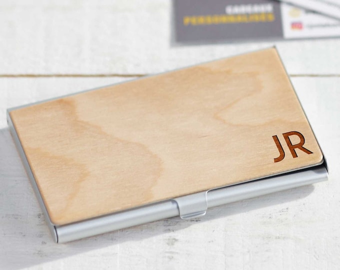 Customized Business Cards Holder, Personalized Wooden Business Cards Holder, Engraved Business Cards cases