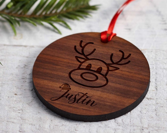 Christmas Ornament, Personalized wooden ornament, Christmas decoration, custom Christmas ornament, Christmas gift, engraved wood ornament