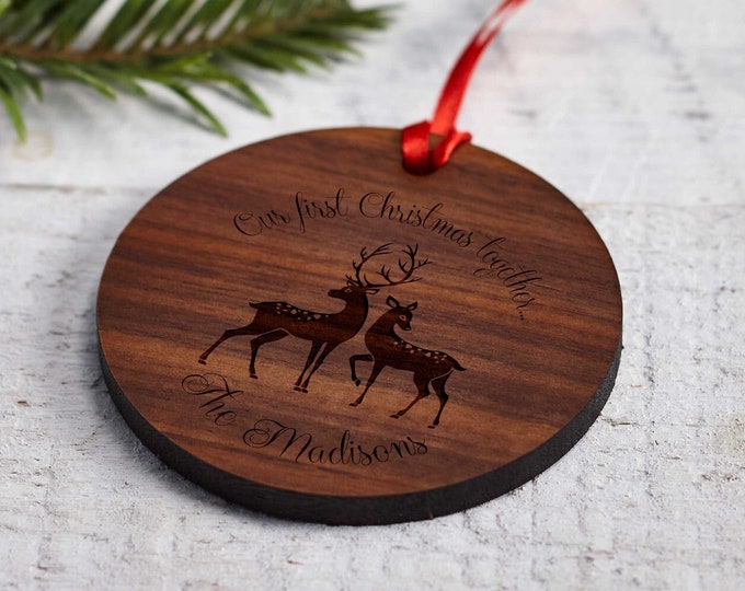 Christmas Ornament, Personalized wooden ornament, Christmas decoration, custom Christmas ornament, Christmas gift, engraved wood ornament