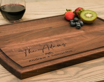 Personalized cutting board, Custom cutting board, Engraved cutting board, Wedding gifts, Gifts for the couple, Christmas gifts