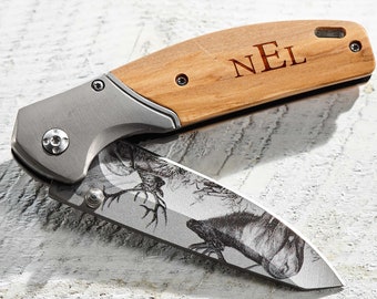 Personalized Folding Knife, Engraved Camping Tool, Pocket Knife, Groomsmen Knife, Groomsmen Knives, Custom Knife, Gift for him