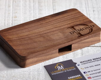 Customized Business Cards Holder, Personalized Wooden Business Cards Holder, Engraved Business Cards cases