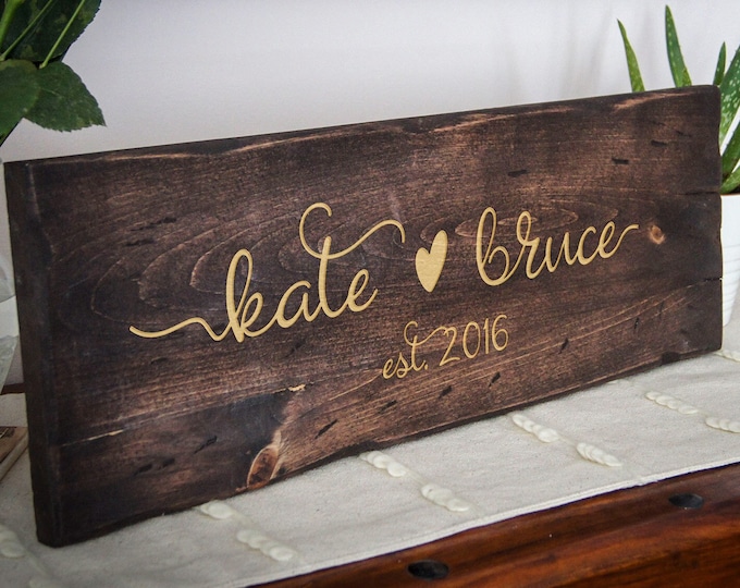 Custom wood signs, Personalized Family name wood sign, Rustic Wall Sign, Farmhouse Style Decor,  Decorative Sign