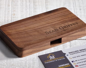 Customized Business Cards Holder, Personalized Wooden Business Cards Holder, Engraved Business Cards cases