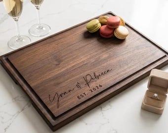 Personalized cutting board, Custom cutting board, Engraved cutting board, Wedding gifts, Gifts for the couple, Christmas gifts