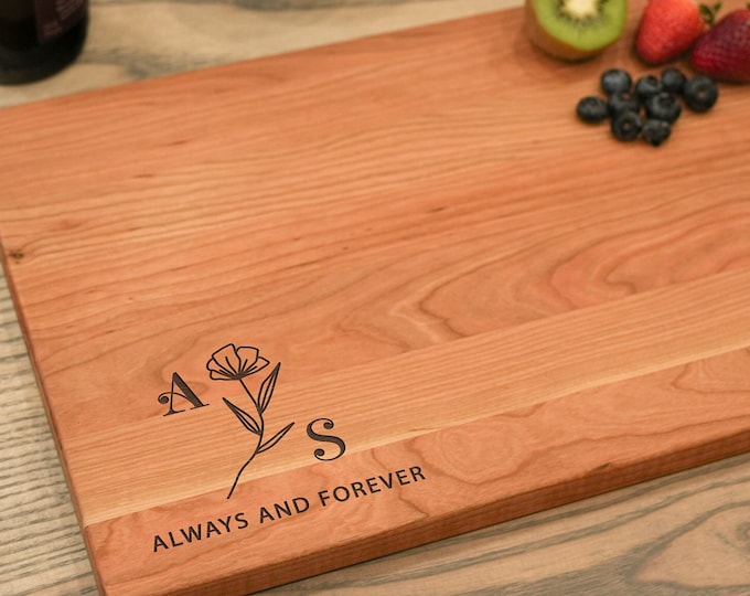 Personalized cutting board, Custom cutting board, Engraved cutting board, Wedding gifts, Gifts for the couple, Christmas gifts