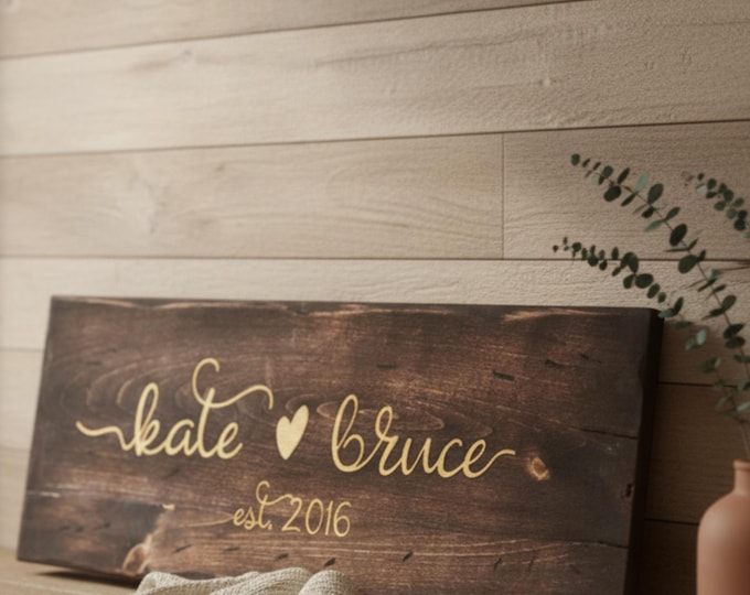 Custom wood signs, Personalized Family name wood sign, Rustic Wall Sign, Farmhouse Style Decor,  Decorative Sign, Housewarming gift