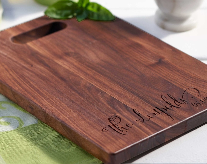 Personalized cutting board, Custom cutting board, Engraved cutting board, Wedding gifts, Gifts for the couple, Christmas gifts