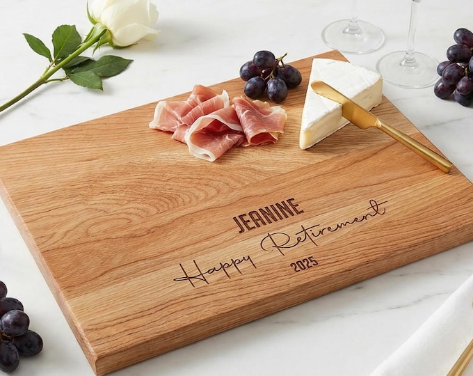 Personalized Charcuterie Board – Retirement: Custom Cutting Board | Retirement Party, Appreciation Gift, Retiree, Coworker, Employee Goodbye