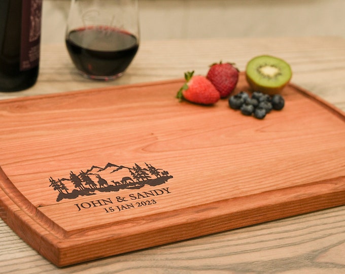 Personalized cutting board, Custom cutting board, Engraved cutting board, Wedding gifts, Gifts for the couple, Christmas gifts