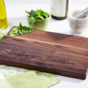 Personalized Cutting Board,Custom cutting board, Engraved cutting board, housewarming gifts, wedding gifts, Christmas gift image 1